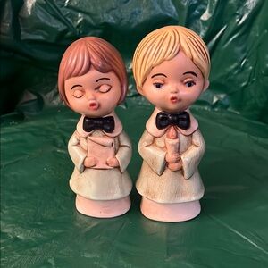 Vintage Choir Boy and Girl Figurines